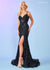 Prom Dresses Formal Sequins Long Prom Dress Black