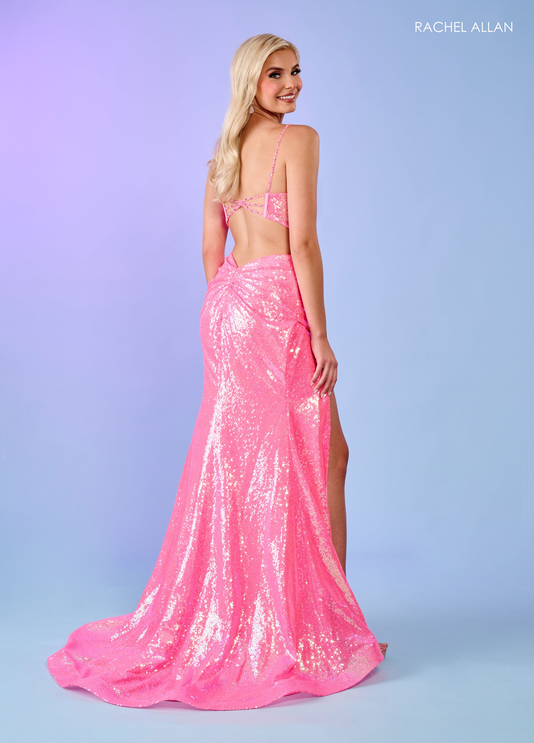 Rachel Allan 70307 Sequins Long Formal Dress