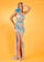 Prom Dresses Beaded Long Prom Dress Powder Blue Nude