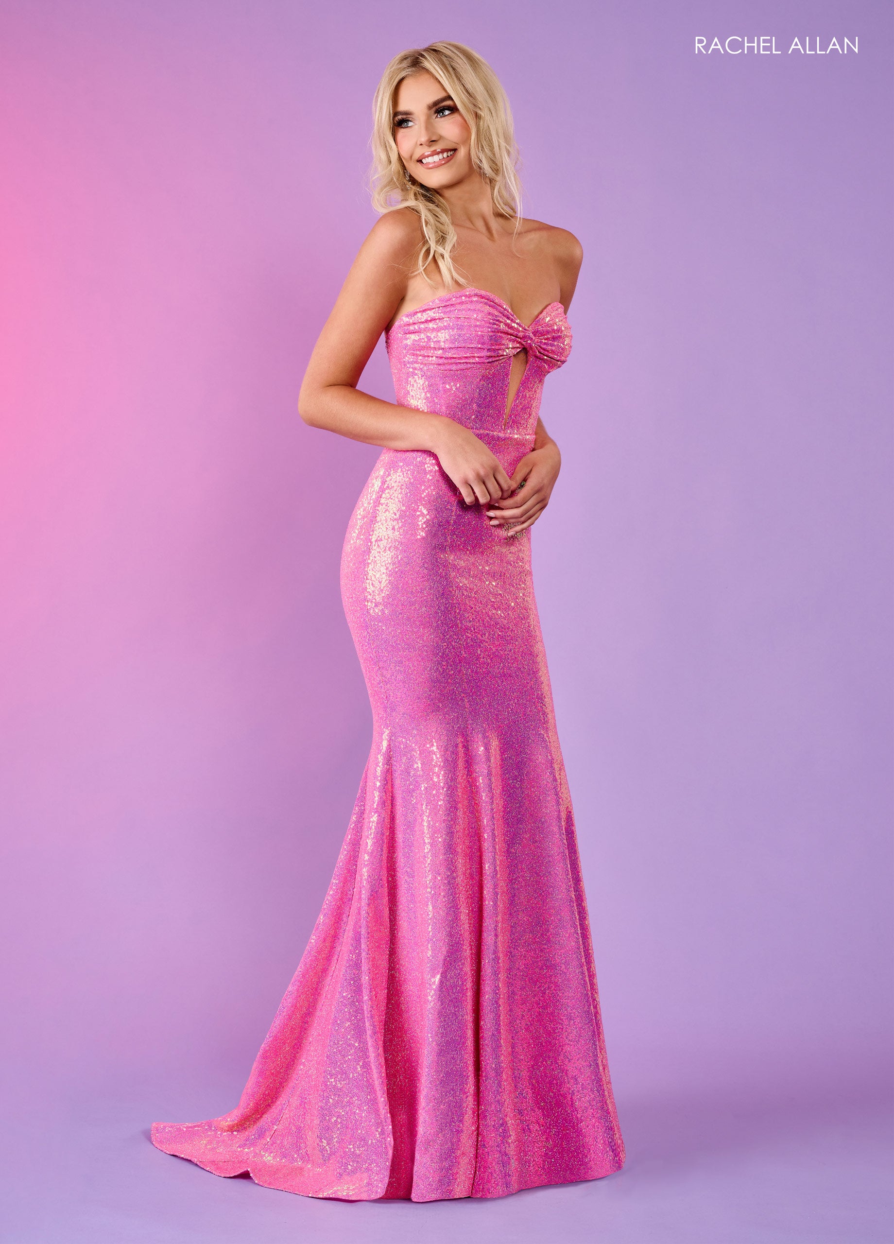 Rachel Allan 70547 Sequins Long Fitted Prom Dress