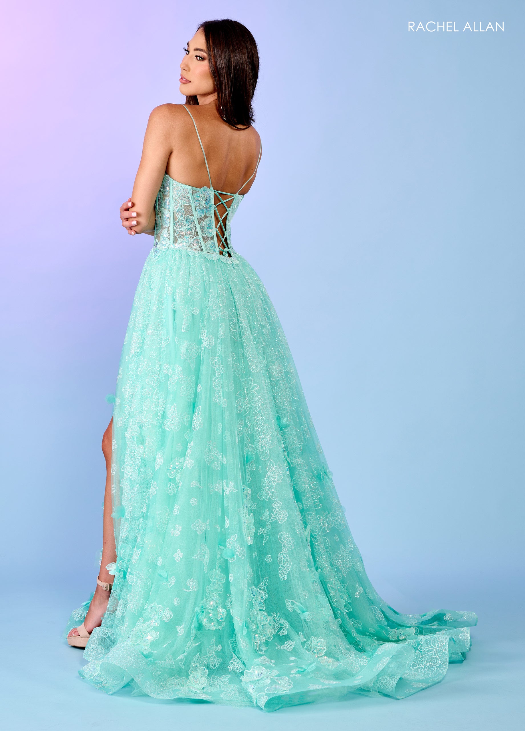 Rachel Allan 70557 Prom Long Appliques Formal Dress