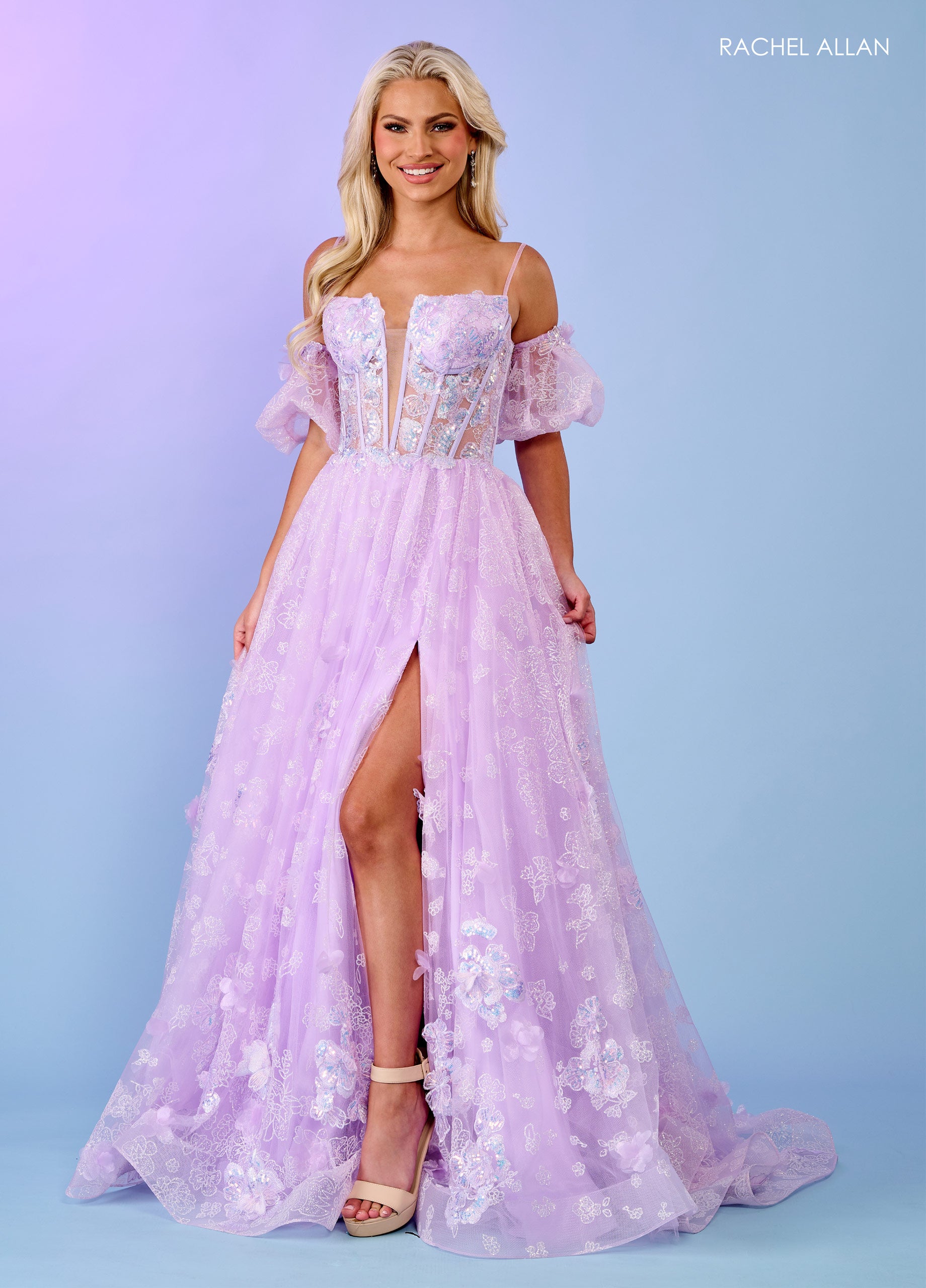 Rachel Allan 70557 Prom Long Appliques Formal Dress