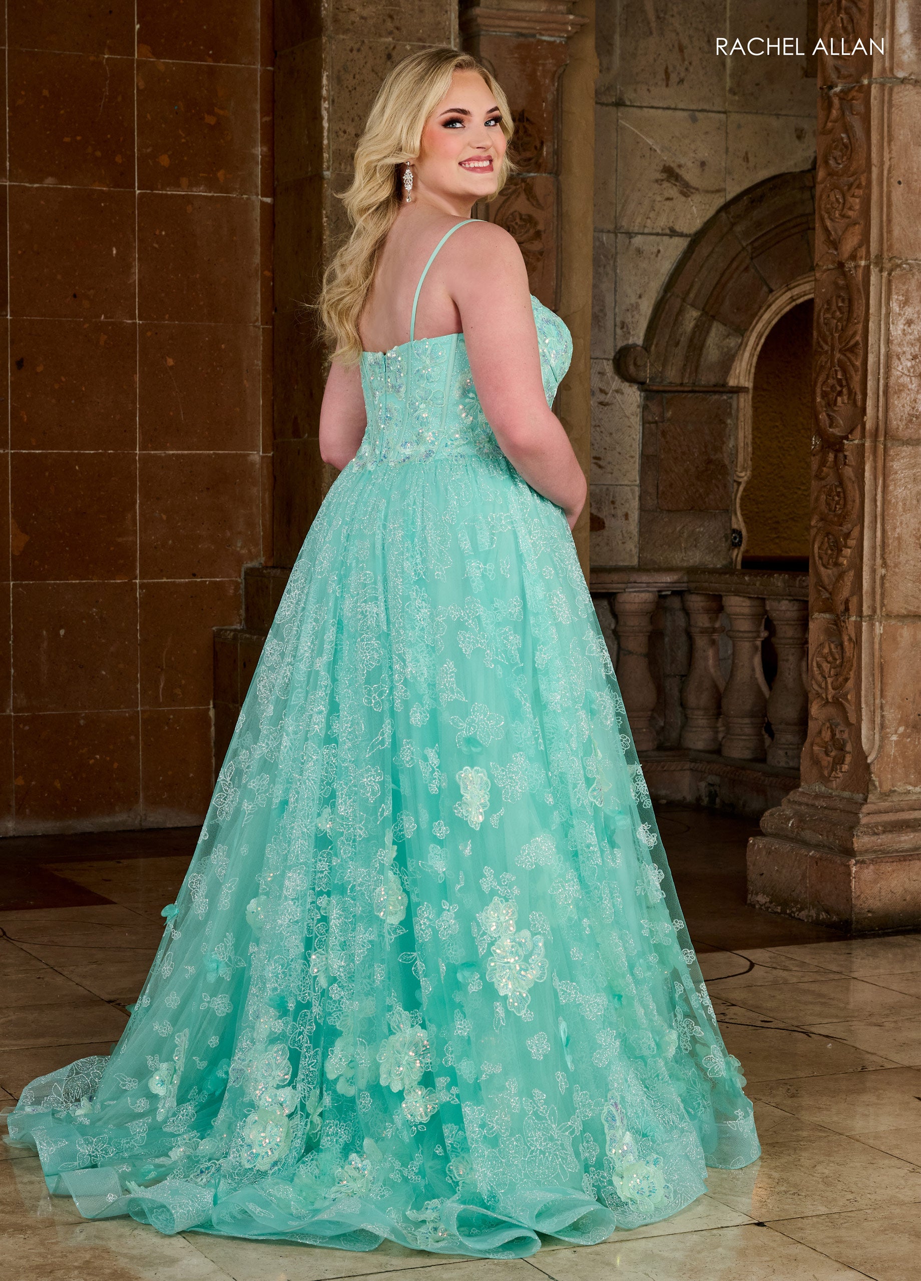 Rachel Allan 70557 Prom Long Appliques Formal Dress