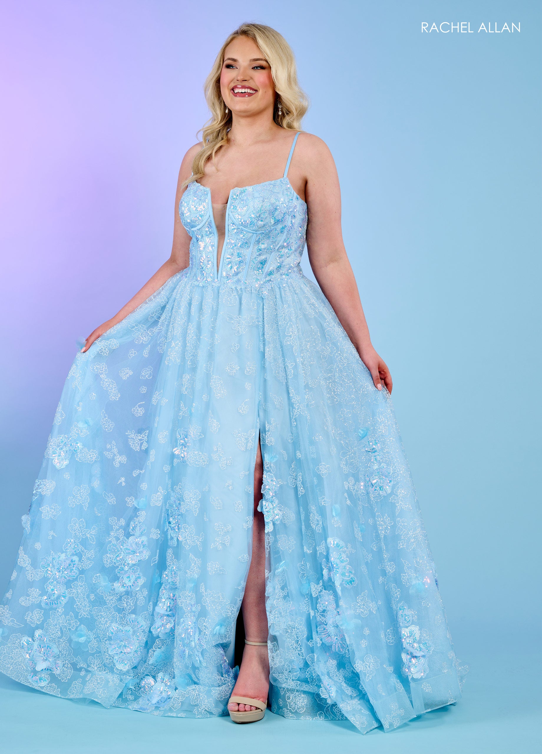 Rachel Allan 70557 Prom Long Appliques Formal Dress