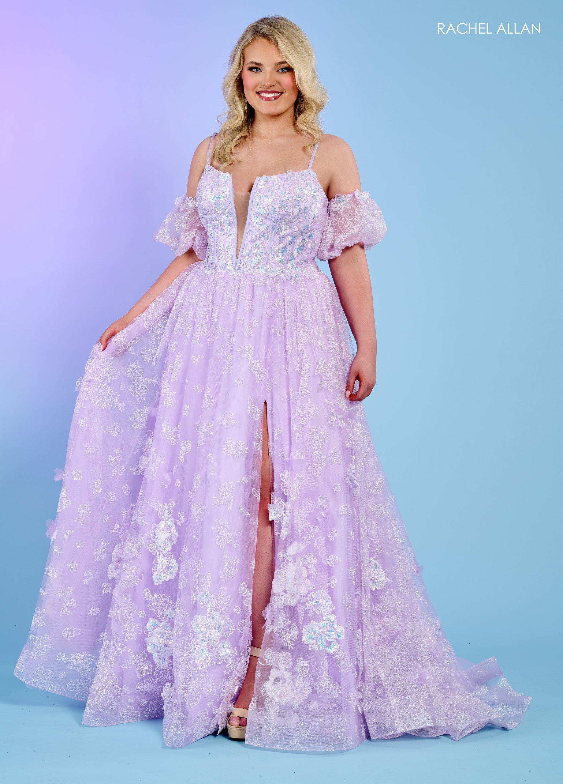 Rachel Allan 70557 Prom Long Appliques Formal Dress – The Dress Outlet