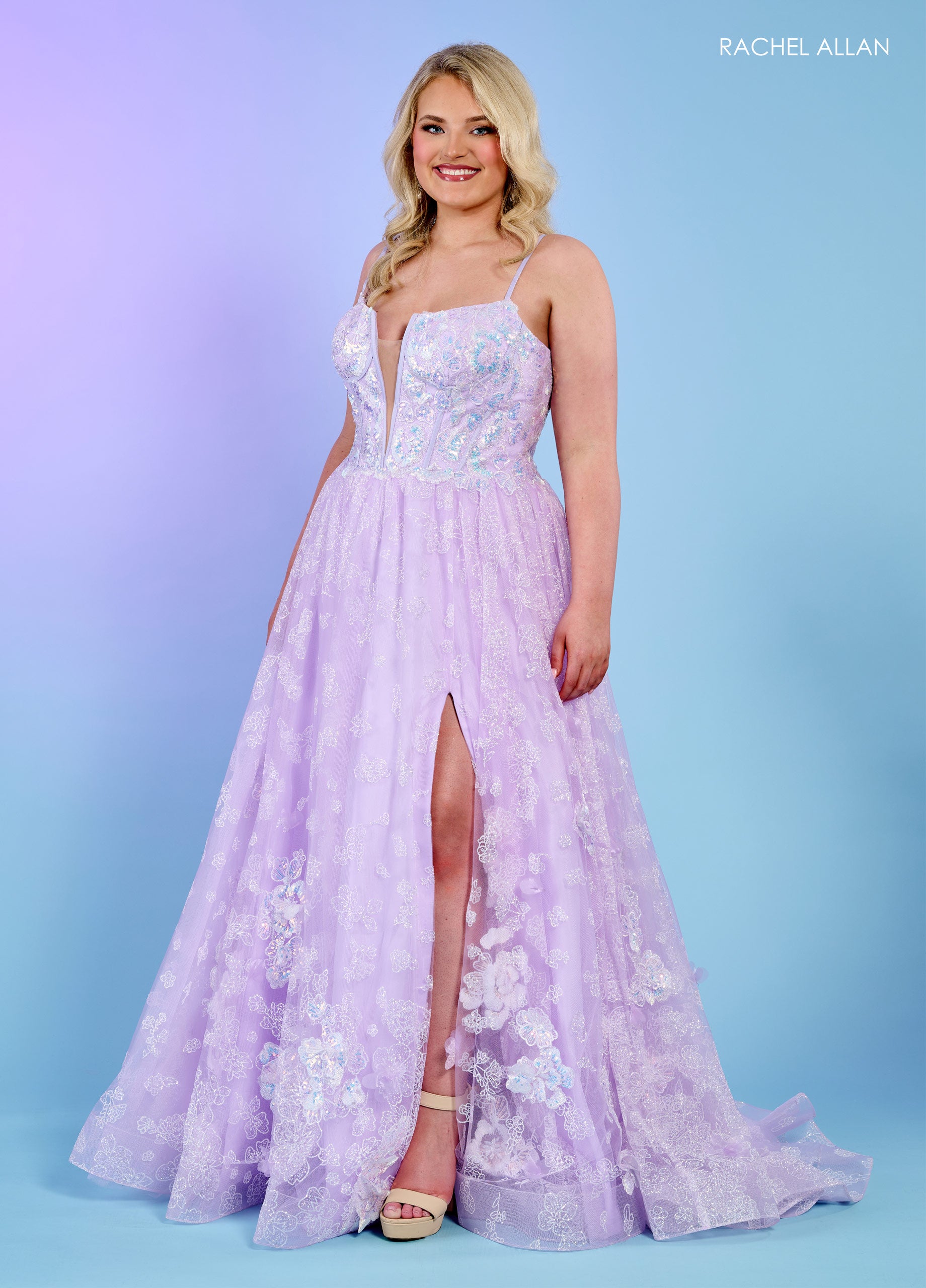 Rachel Allan 70557 Prom Long Appliques Formal Dress