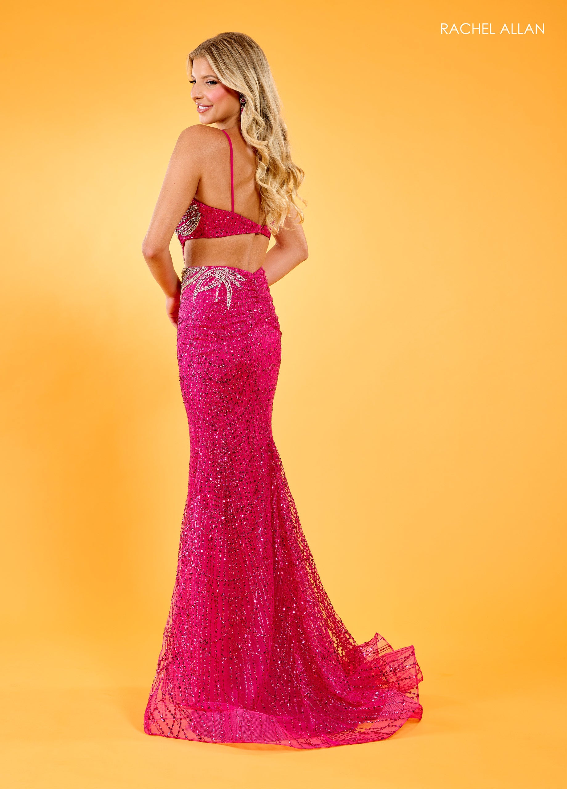 Rachel Allan 70558 Formal Beaded Long Prom Dress
