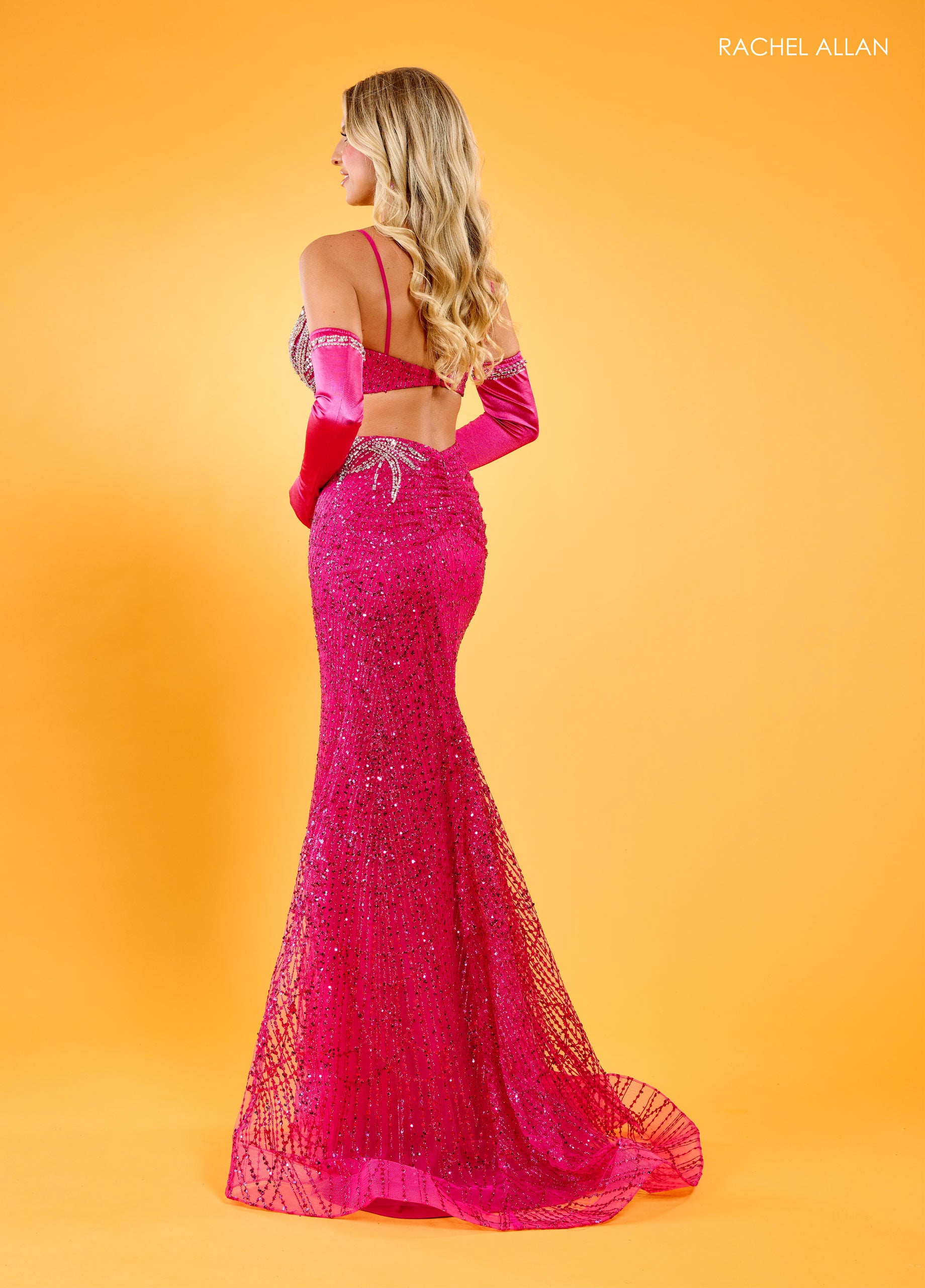 Rachel Allan 70558 Formal Beaded Long Prom Dress