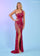Prom Dresses Prom Slit Fringe Long Formal Dress Deep Magenta