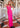 Prom Dresses Long Prom Dress with Detachable Beaded Fringe Fuchsia