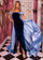 Prom Dresses Long Fitted Formal Overskirt Prom Dress Navy Sky Blue