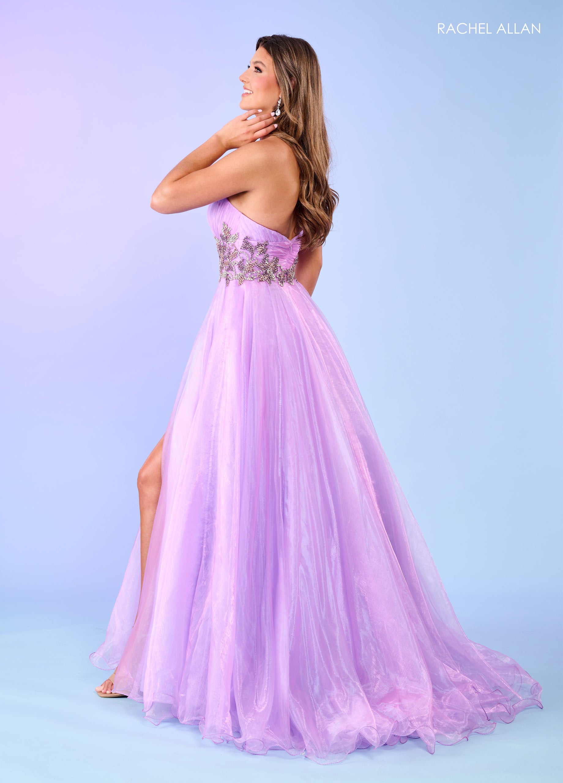 Prom Dresses Long Ball Gown Beaded Prom Dress Lilac
