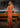 Prom Dresses Long Formal Fitted High Slit Prom Gown Tangerine