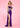 Prom Dresses Formal Beaded Slit Prom Long Dress Purple Silver