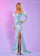Prom Dresses Long Formal Fitted Prom Dress with Detachable Sleeves Light Blue