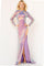 Prom Dresses Long Sleeve Formal Fitted Prom Dress Purple