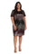 R&M Richards 7151W Short Plus Size Ombre Dress