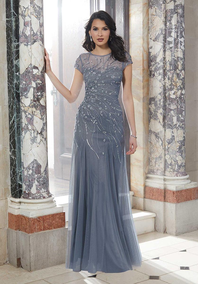 MGNY Madeline Gardner New York 72614 Long Formal Dress - Dusty Rose / 18 MGNY Madeline Gardner New York 72614 Long Formal Dress - Dusty Rose / 18