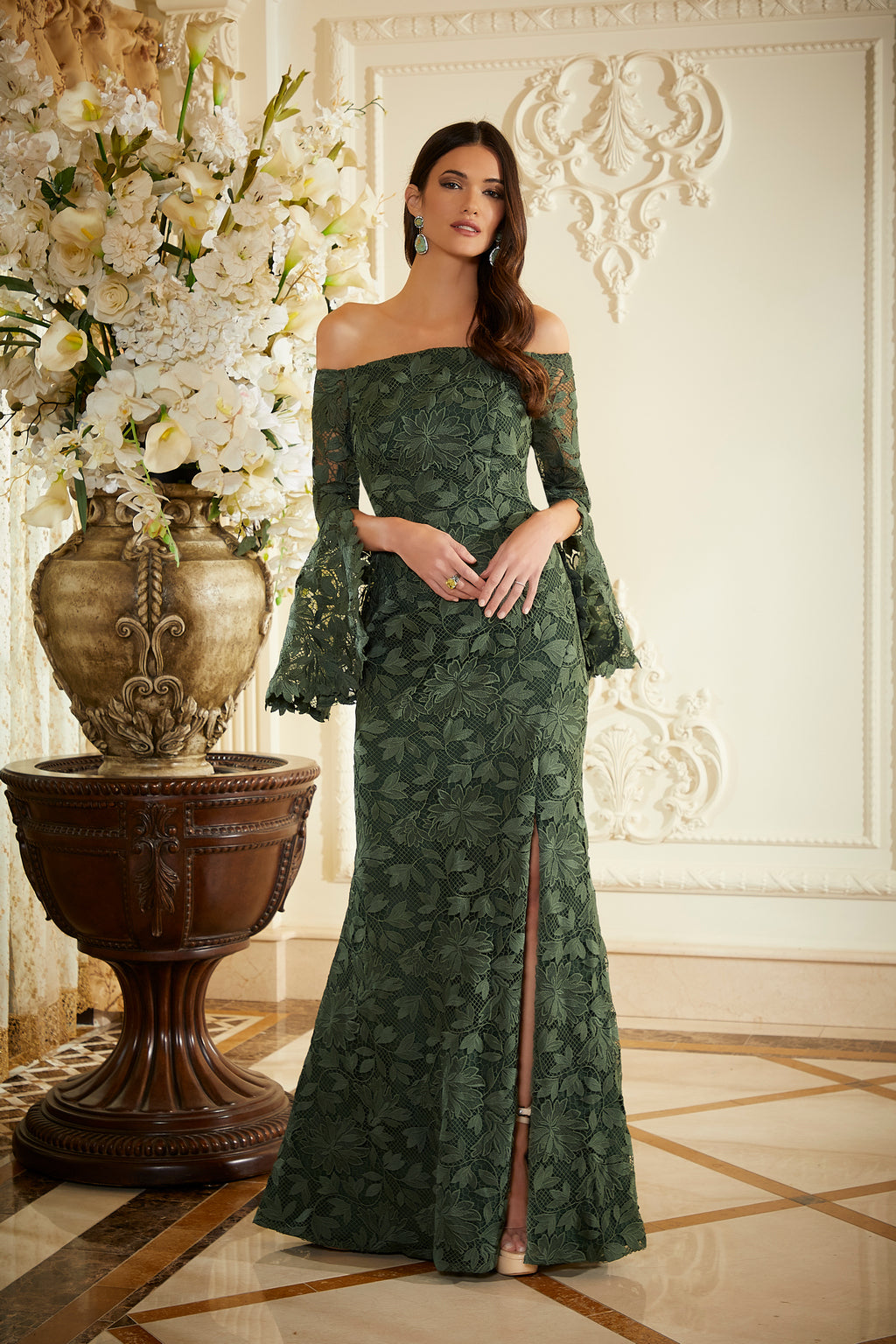 MGNY Madeline Gardner New York 72804 Long Mother of the Bride Formal Dress