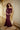 Mother of the Bride Dresses Long Formal Beaded Dress with Bow Bordeaux