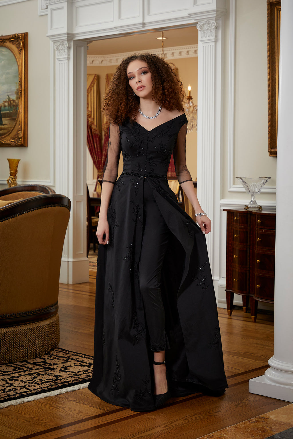 MGNY Madeline Gardner New York 72810 Long Two Piece Formal Evening Dre The Dress Outlet MGNY Madeline Gardner New York 72810 Long Two Piece Formal Evening Dre The Dress Outlet