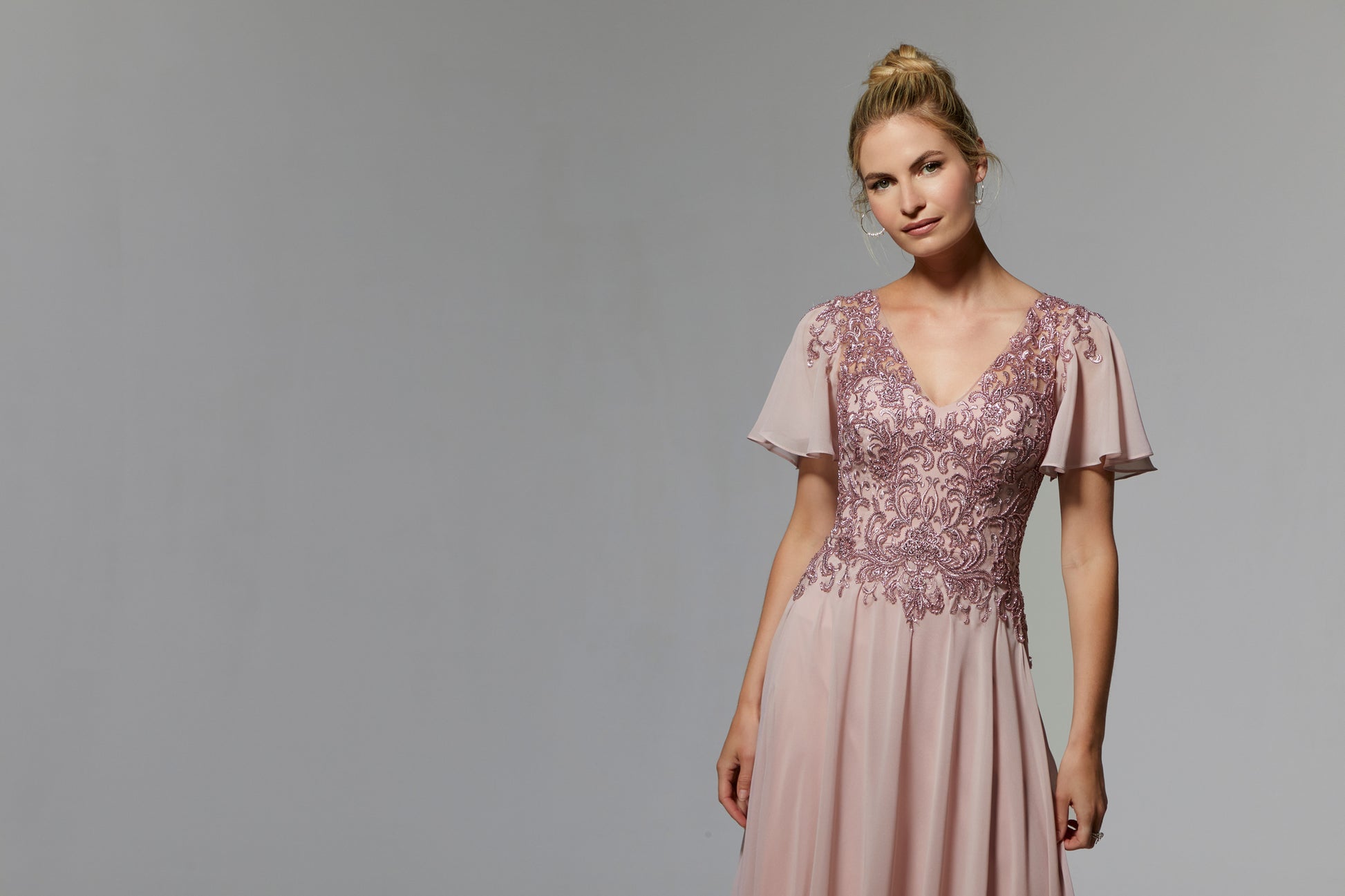 MGNY Madeline Gardner New York 72908 Beaded Mother of the Bride Long Formal Gown