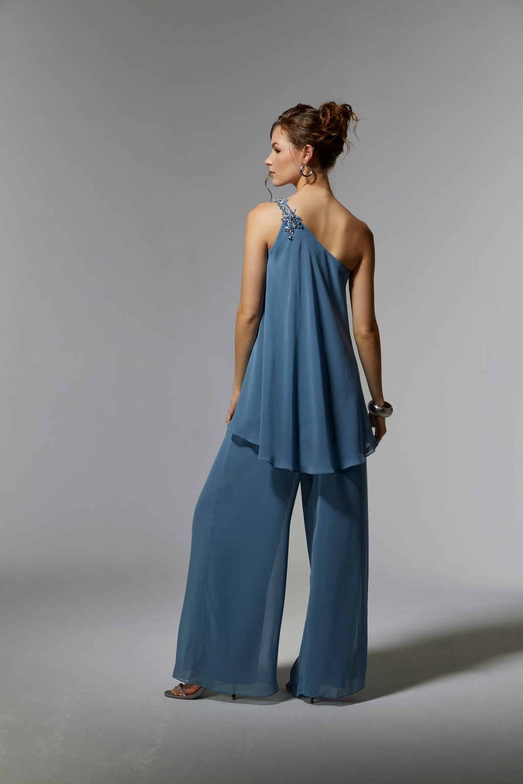MGNY Madeline Gardner New York 72912 Long Formal Beaded Pant Suit
