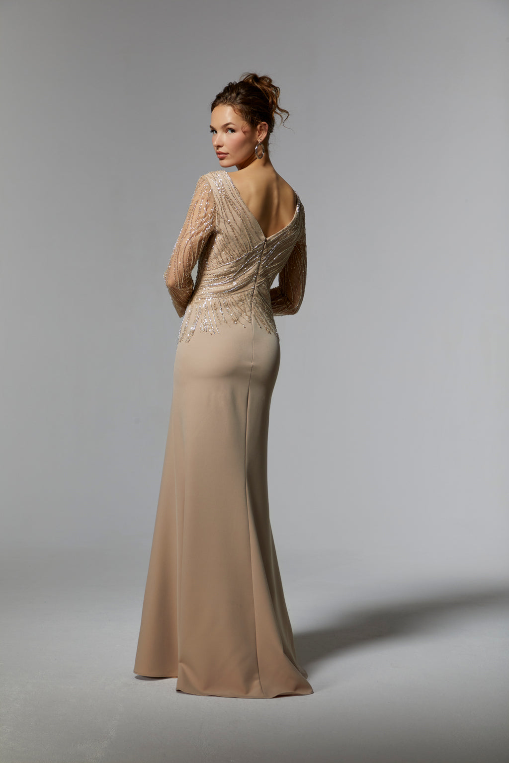 MGNY Madeline Gardner New York 72916 Long Mother of the Bride Formal Dress