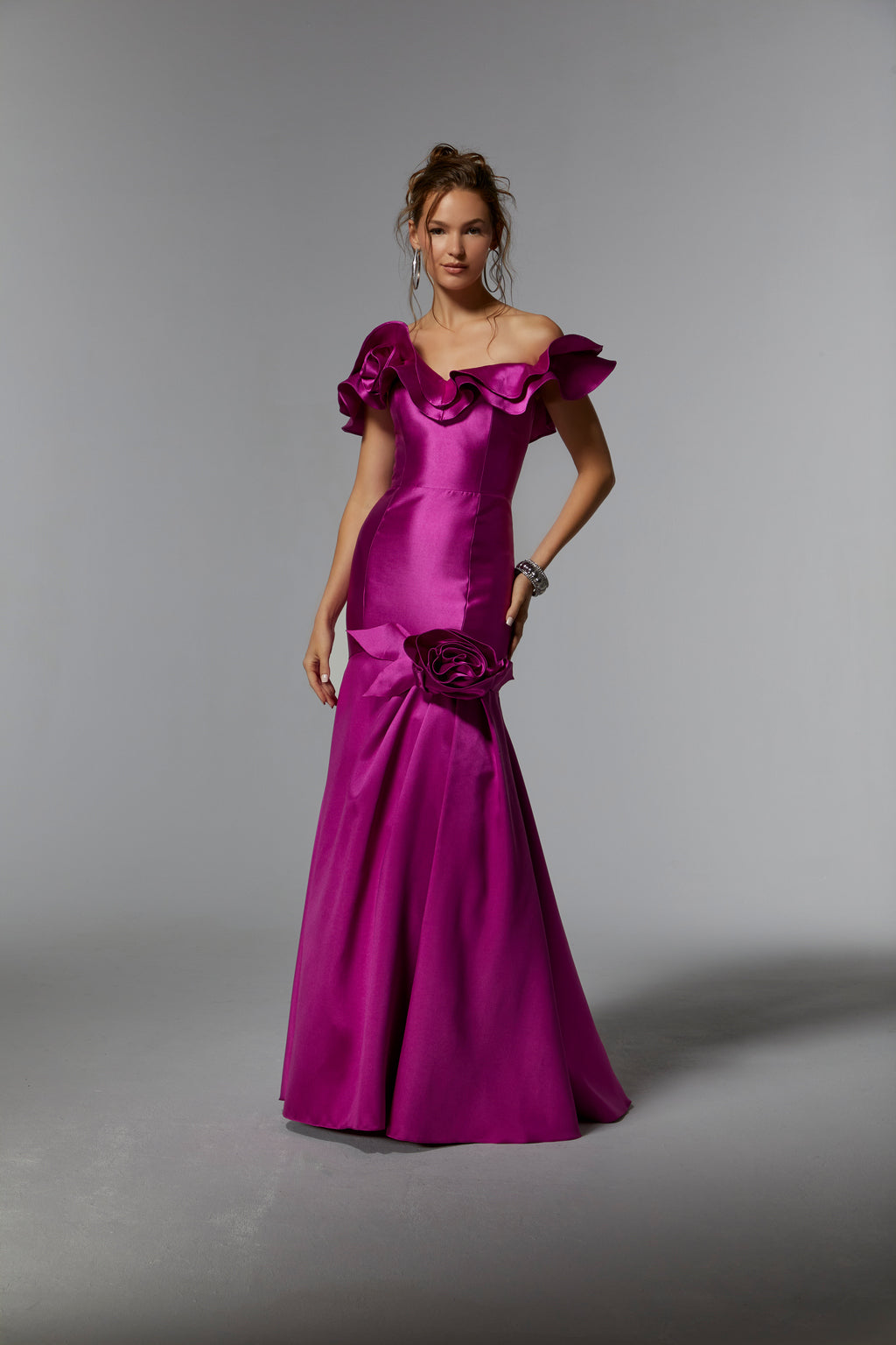 MGNY Madeline Gardner New York 72928 Long Formal Mermaid Evening Gown
