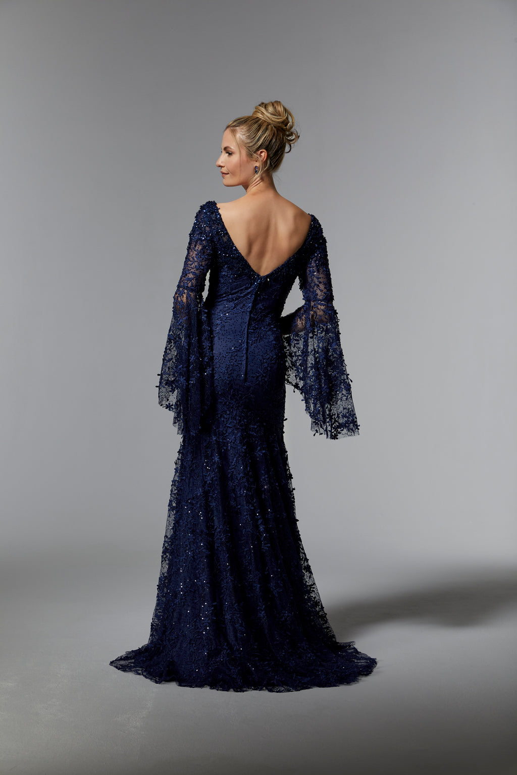 Sapphire MGNY Madeline Gardner New York 72930 Mother of the Bride Long