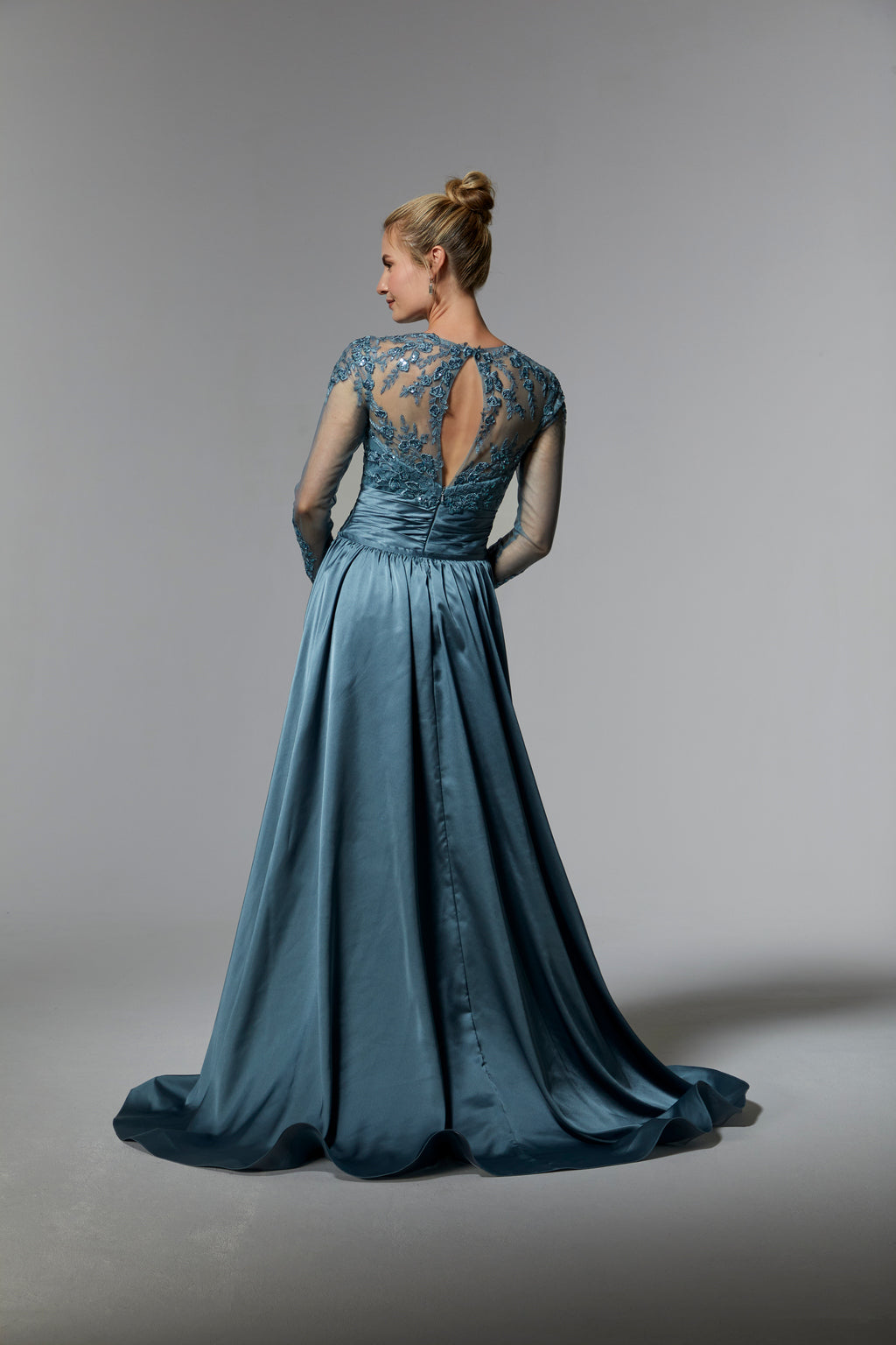 MGNY Madeline Gardner New York 72937 Long Sleeve Formal Mother of the Bride Dress