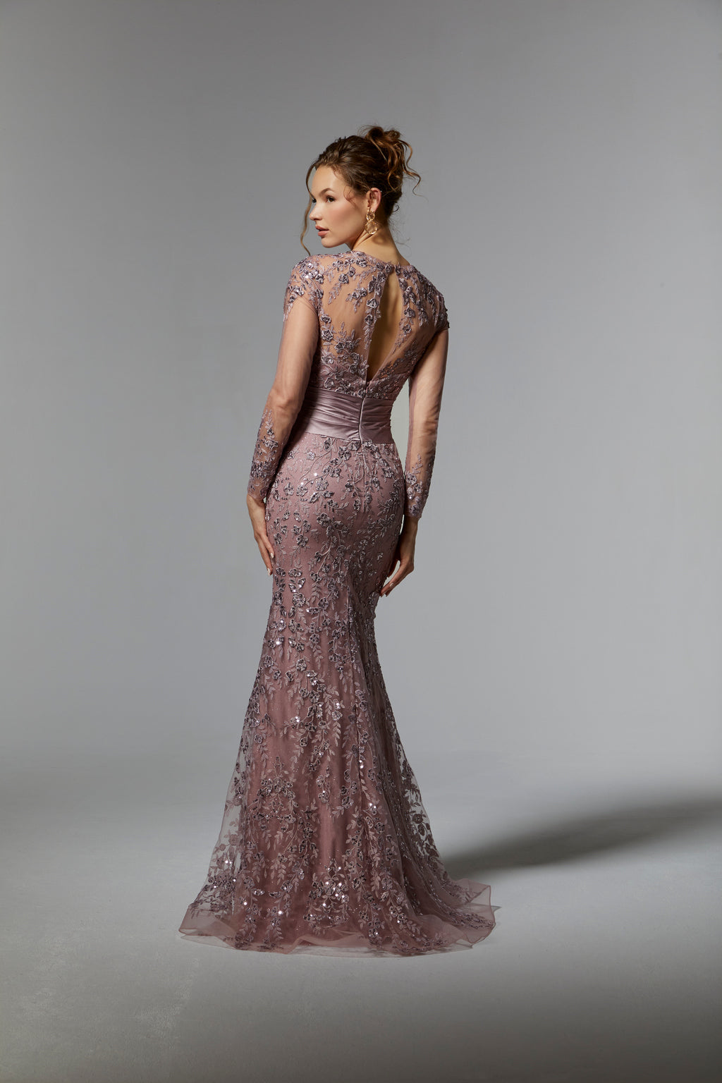 MGNY Madeline Gardner New York 72937 Long Sleeve Formal Mother of the Bride Dress