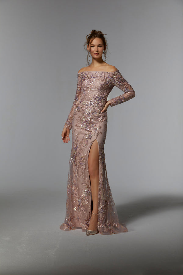 MGNY Madeline Gardner New York 72938 Dusty Lilac 4 Formal Dress Sale