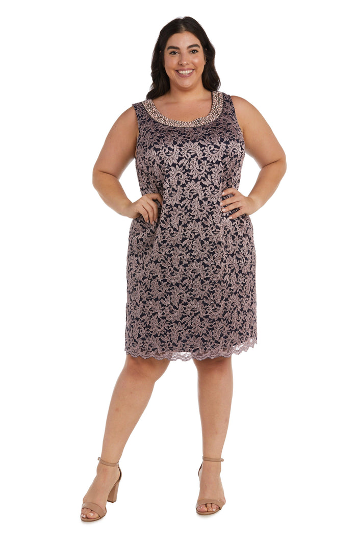 R&M Richards 7312W Plus Size Short Jacket Dress