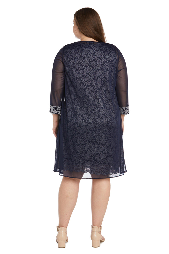 R&M Richards 7312W Plus Size Short Jacket Dress