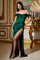 Prom Dresses Long Off Shoulder Evening Gown Emerald