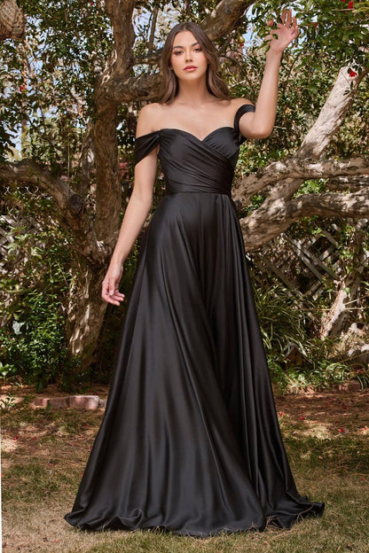 Prom Dresses Long Off Shoulder Prom Dress Black