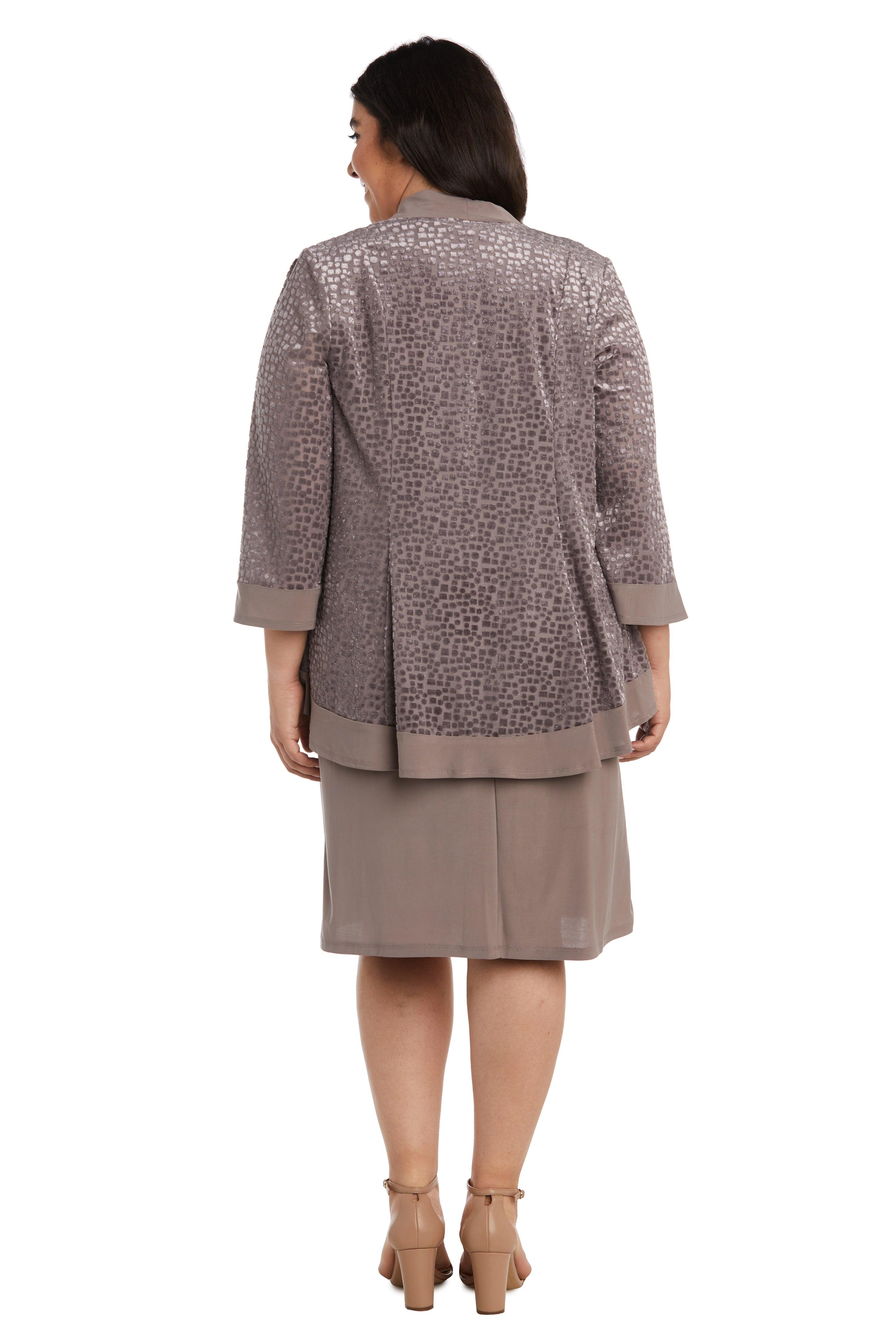 Mink R&M Richards 7597W Short Plus Size Jacket Dress for $74.99 – The