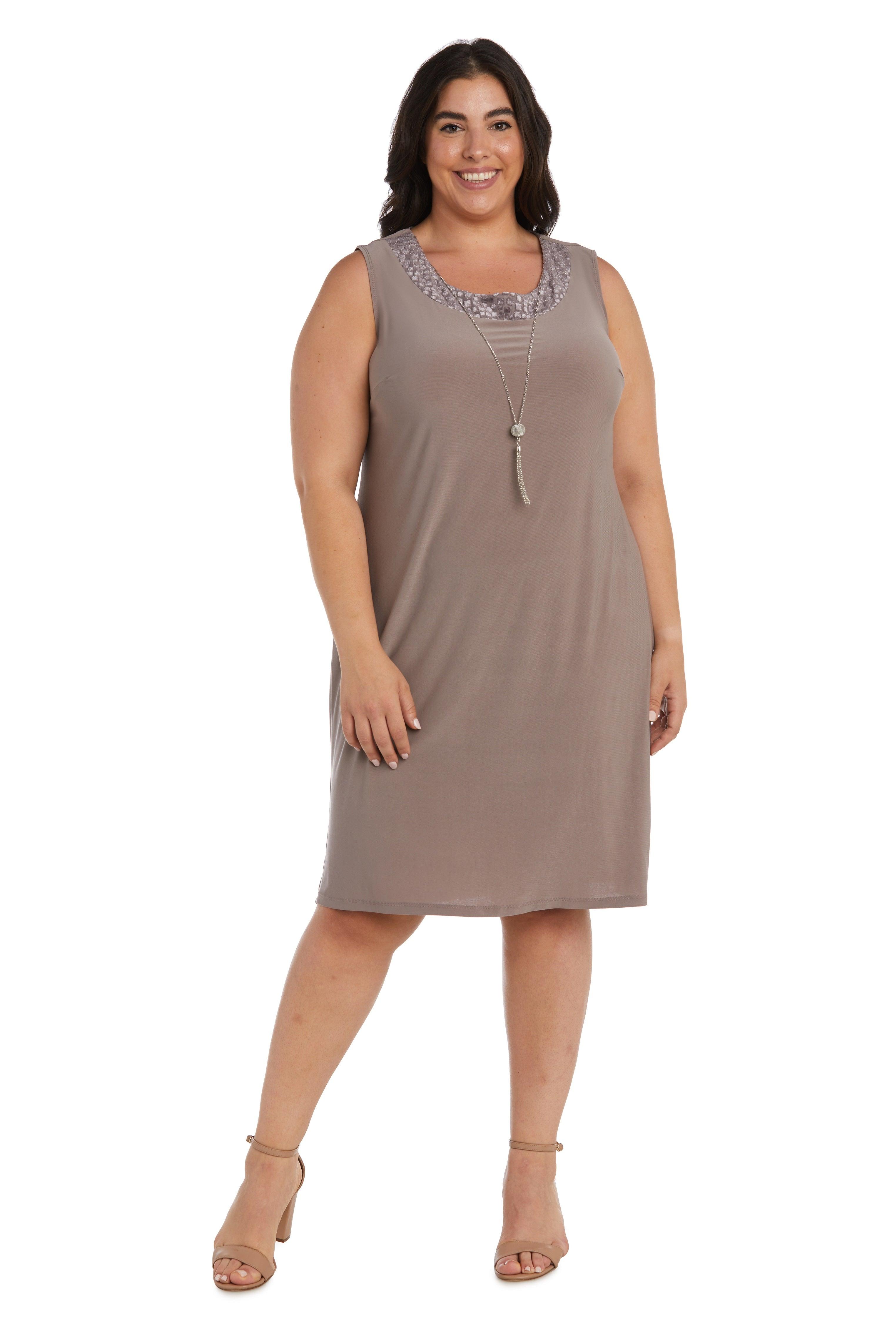 R&M Richards 7597W Short Plus Size Jacket Dress