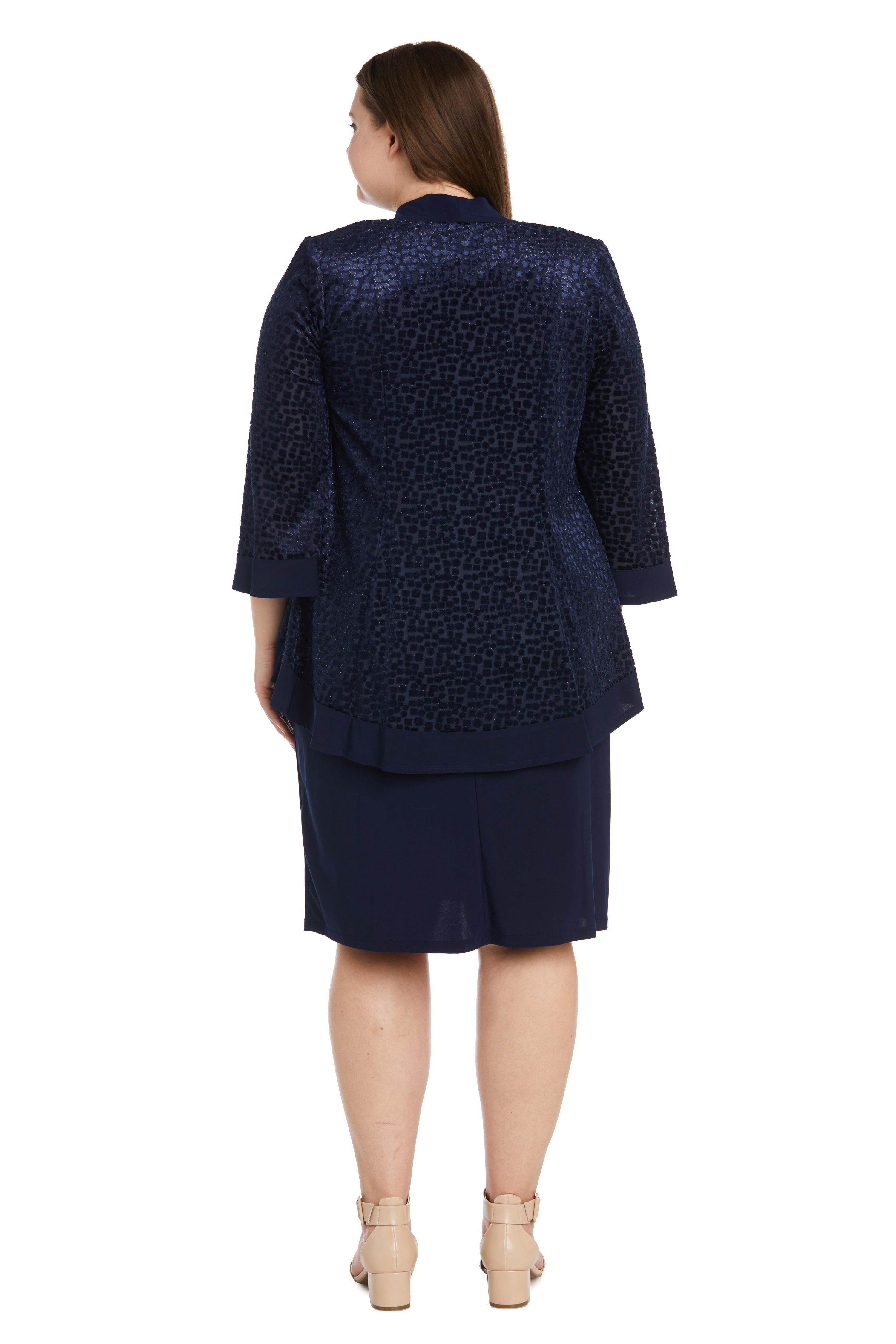 R&M Richards 7597W Short Plus Size Jacket Dress