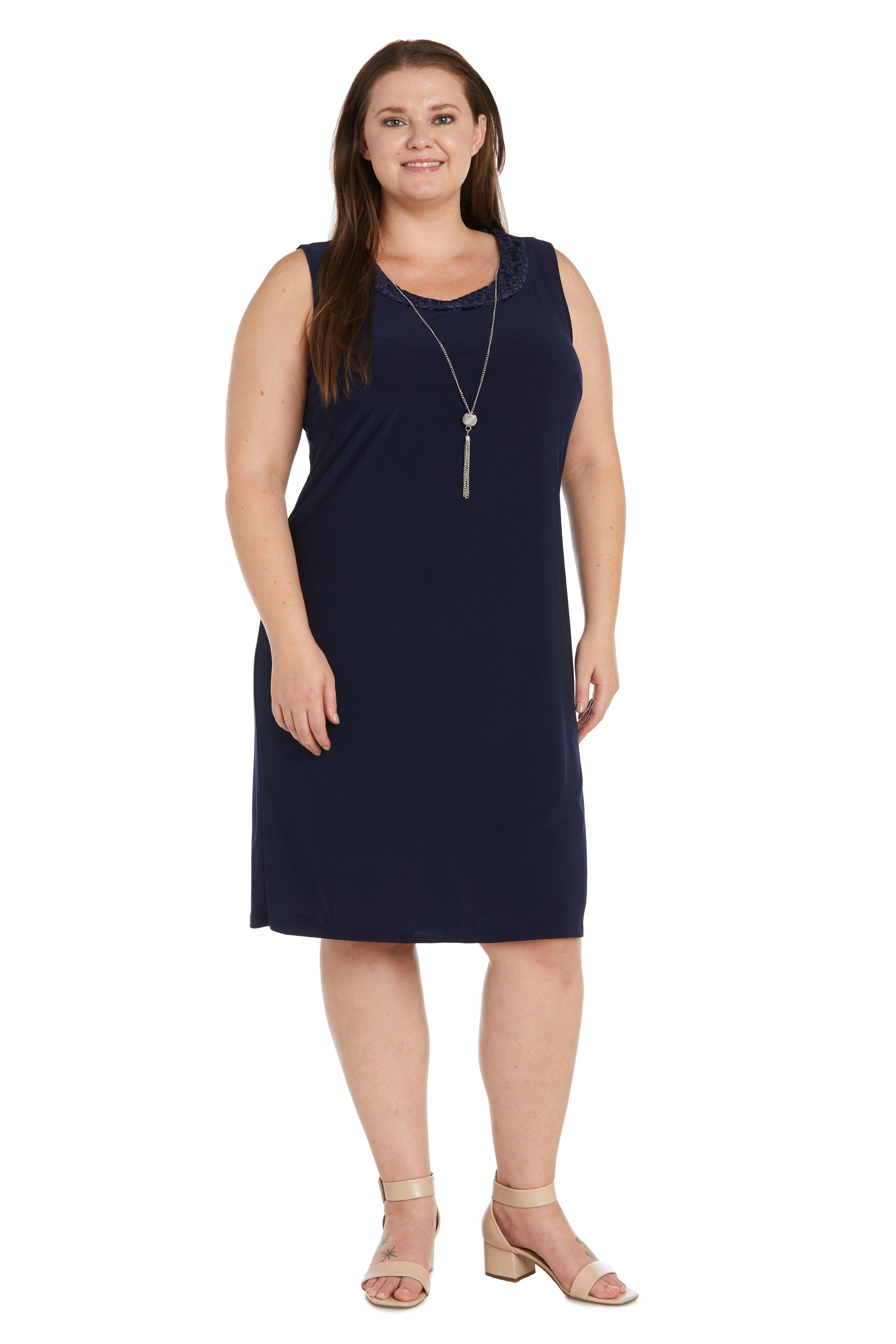 R&M Richards 7597W Short Plus Size Jacket Dress