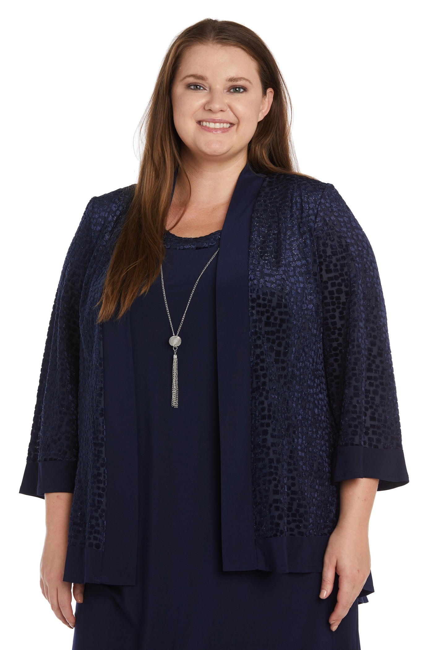 R&M Richards 7597W Short Plus Size Jacket Dress