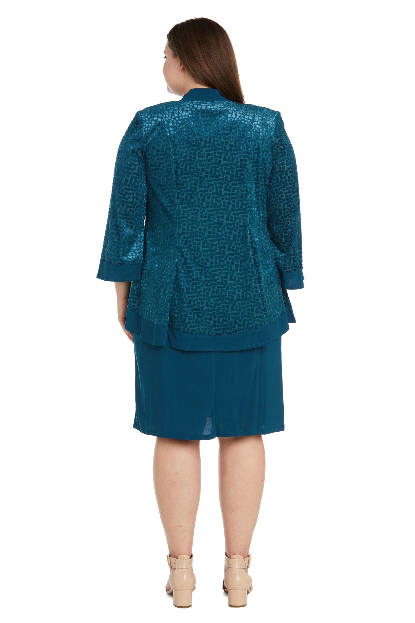 R&M Richards 7597W Short Plus Size Jacket Dress