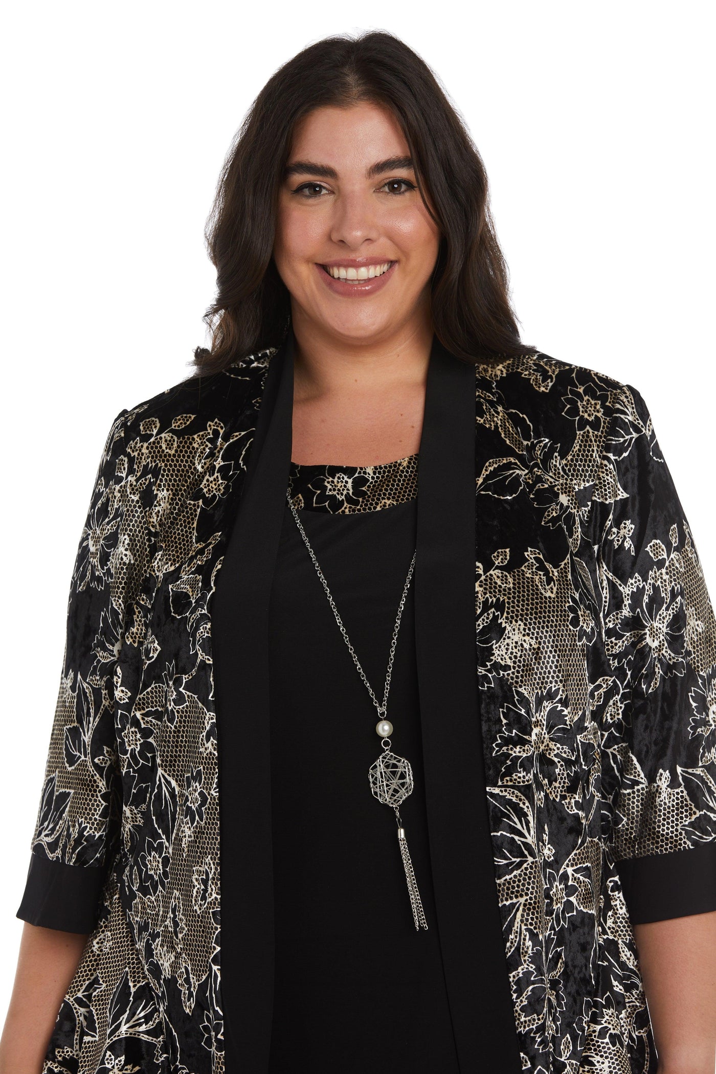R&M Richards 7688W Short Plus Size Jacket Dress