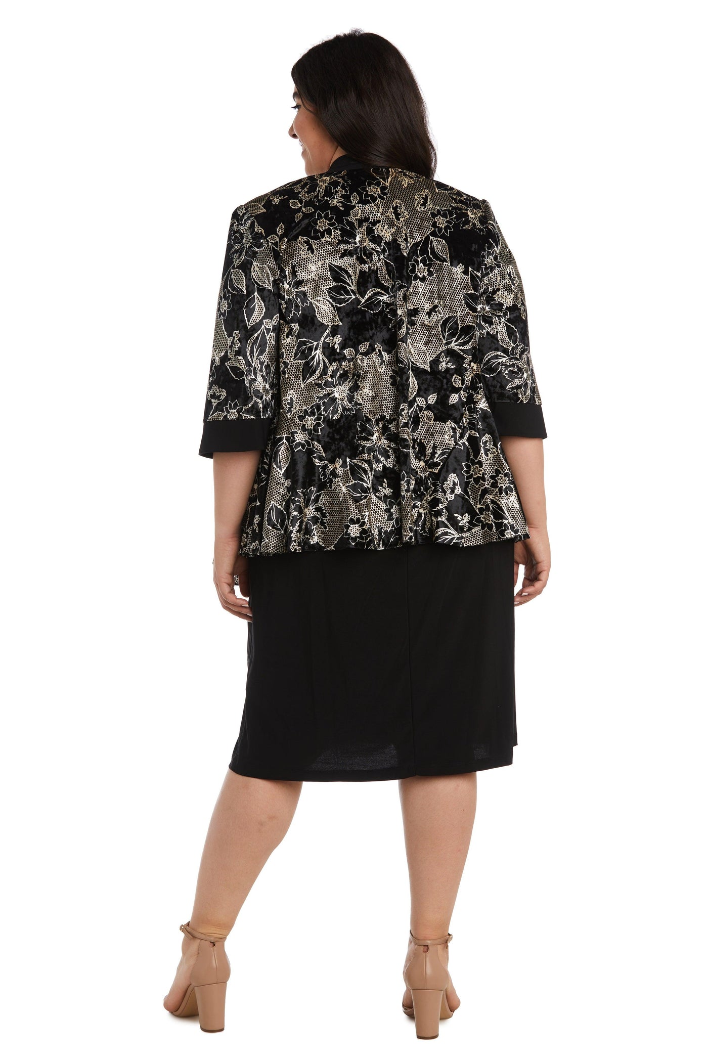 R&M Richards 7688W Short Plus Size Jacket Dress