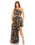 Plus Size Dresses Fabulouss High Low Floral Plus Size Dress Black Multi