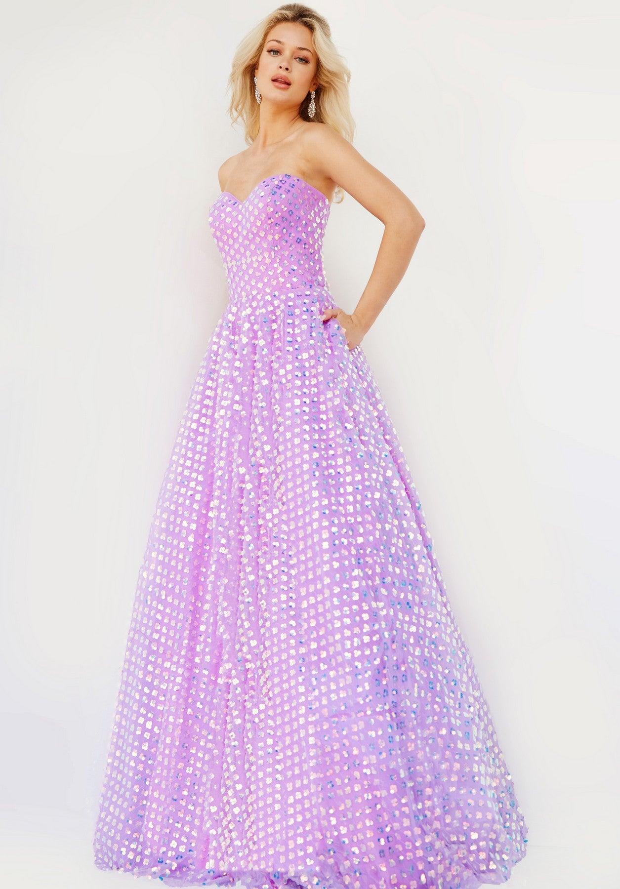 Jovani 08605 Long Strapless Prom Ball Gown