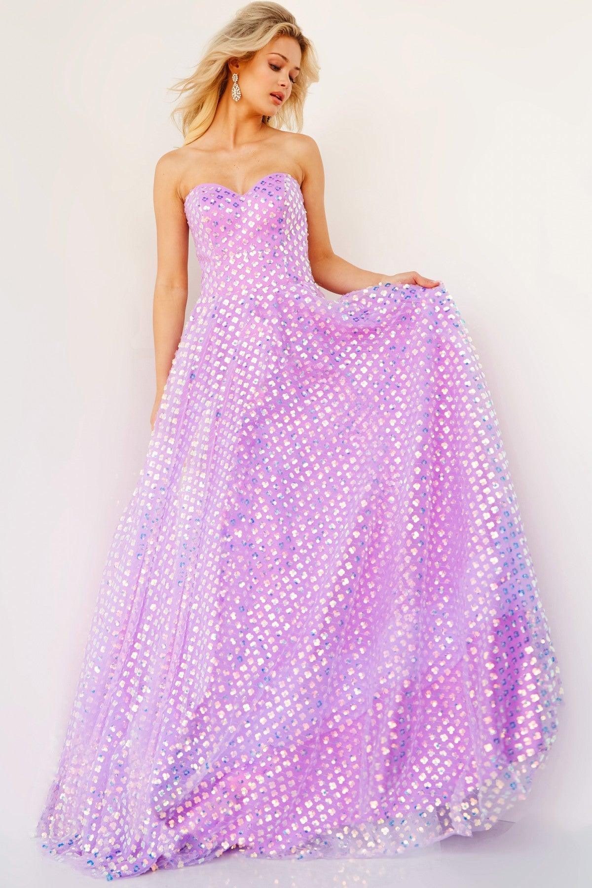 Jovani 08605 Long Strapless Prom Ball Gown
