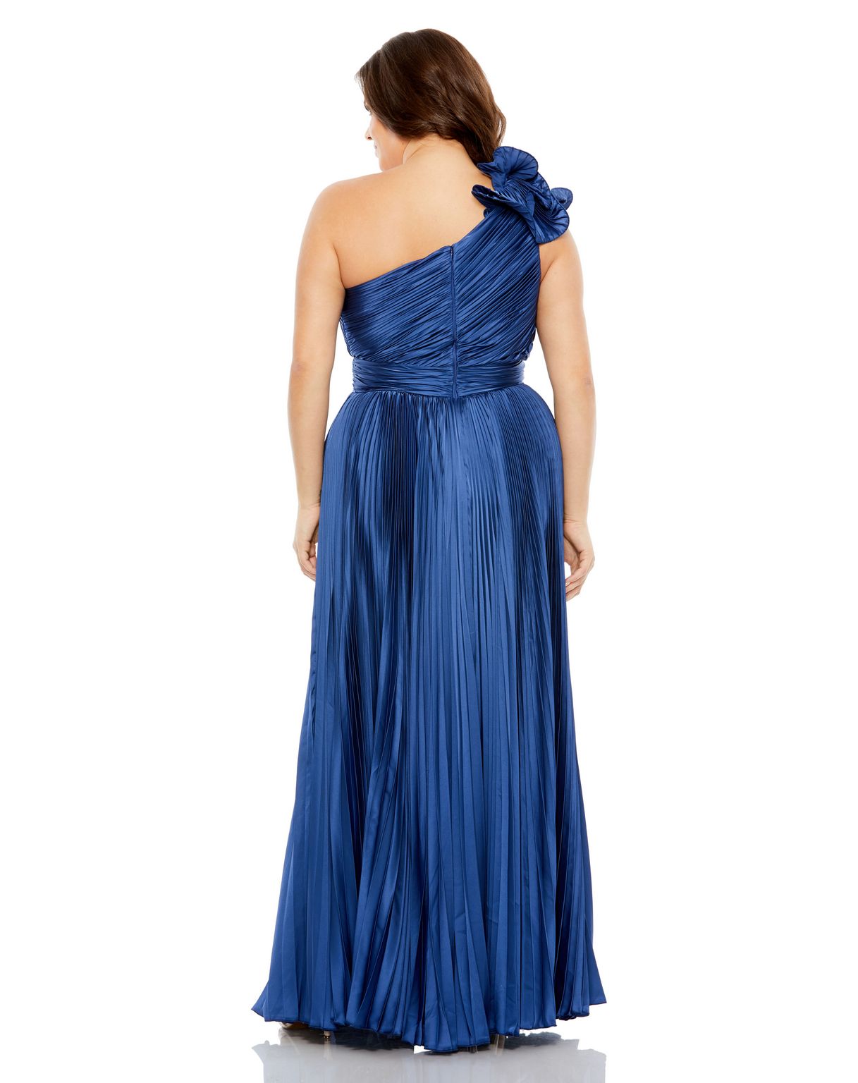 Mac Duggal 77003 Plus Size Long Formal Pleated Dress