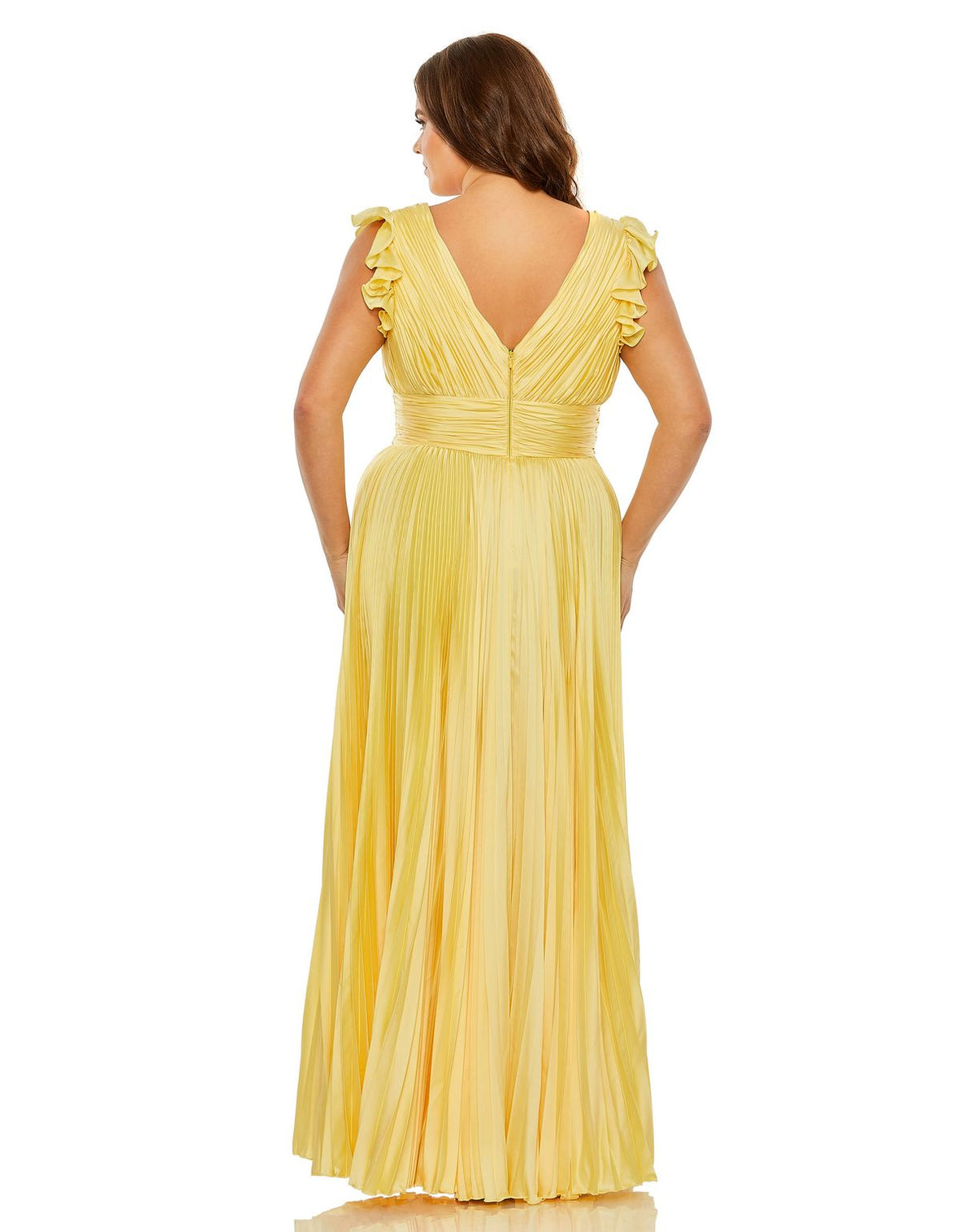 Butter Mac Duggal 77006 Pleated Plus Size Formal Dress for $498.0 – The ...